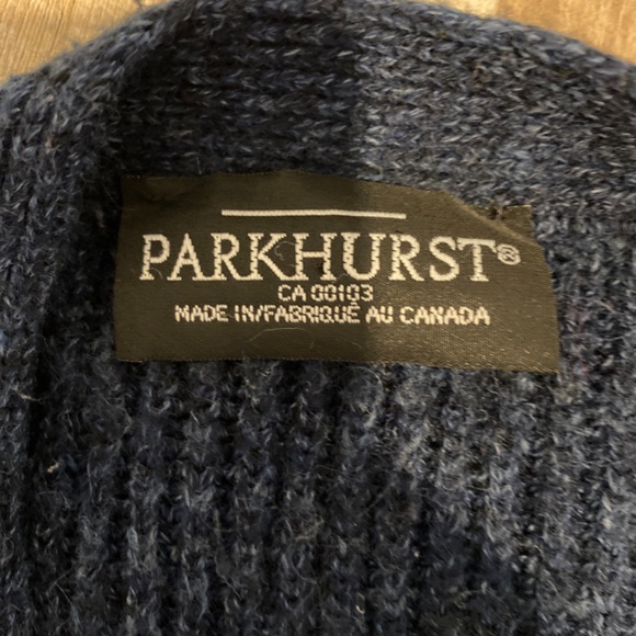Vintage Parkhurst Cardigan – Women’s M – Navy – Cozy Canadian Made - Picture 8 of 12
